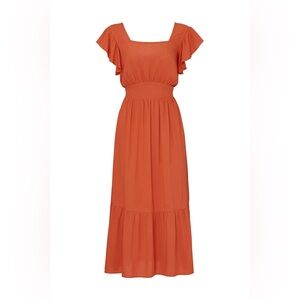 Louna Flutter Tie Back Dress